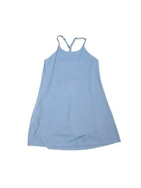 NWOT | Dusty Blue Performance Exercise Dress Built-in Shorts & Pockets Large